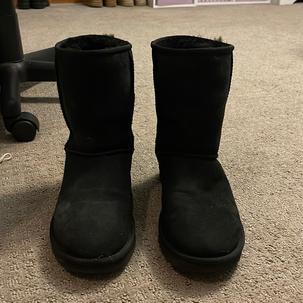 Size 9, black UGG boots